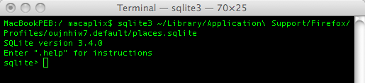 login sqlite classique